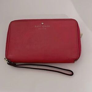 Kate Spade Cherry Lane Laurie Wristlet- Dark Geranium